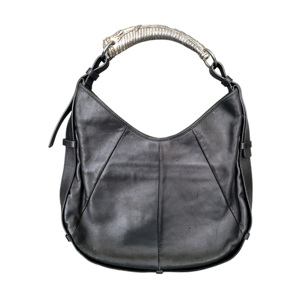 Mombasa python handbag Yves Saint Laurent Black in Python - 16082172