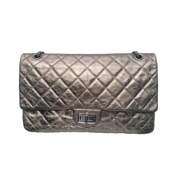 Chanel Reissue 2.55 Classic 227 Flap Bag Large Metallic Bronze