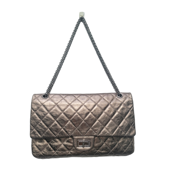 Chanel Reissue 2.55 Classic 227 Flap Bag Large Metallic Bronze