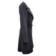 Koan Black Double Breasted Belted Wool Coat (Size 40)