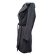 Koan Black Double Breasted Belted Wool Coat (Size 40)