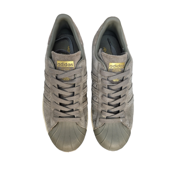 Adidas Super Star 80's Grey Suede Shoes UK5