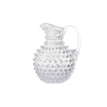 Bohemia Crystal Czech Round Clear Small Hobnail Crystal Glass Jug 500ml
