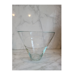 Extra Large Clear Glass Flower Bowel Diameter 35cm Height 28cm