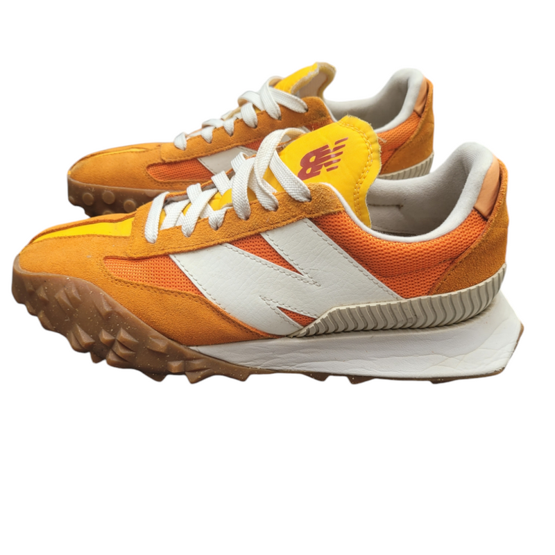 New Balance XC-72 Trainers Orange/Yellow UK5.5 Suede/Leather Mix