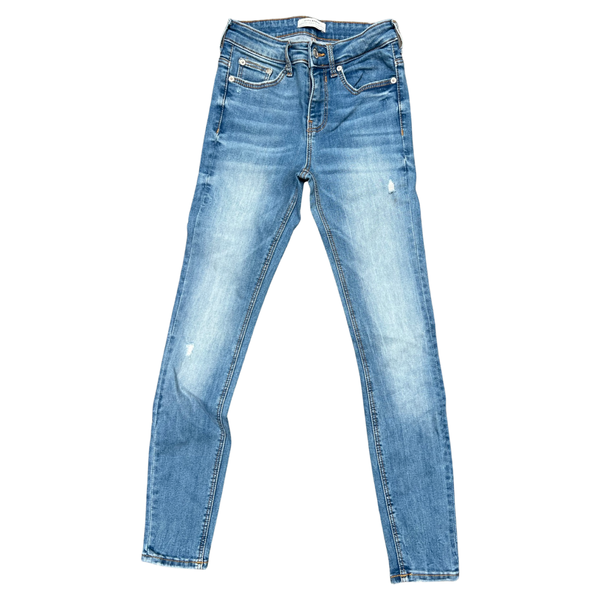 Zara Woman's Premium Sky Blue Skinny Jeans Size 36
