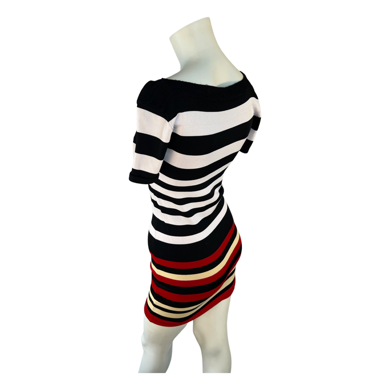 Striped Mini Dress Multi Coloured S