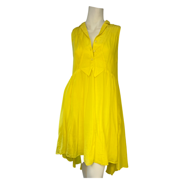 TopShop Unique Bright Yellow Oversized Cotton Dress UK8