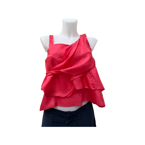 Chloe Pink Silk Layered Top 36