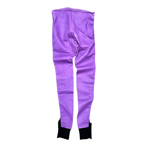 *SALE* Balenciaga Purple Leather Jeans Skinny Stretch Trousers Size 36