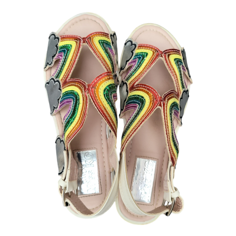 Miss KG Kurt Geiger  Rainbow 34 Multi Leather Girls Sandals