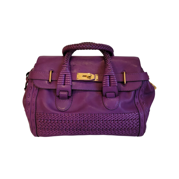 Gucci Large Purple Calf Skin Handbag - A Collectible Limited Edition