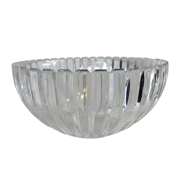 Tiffany & Co Riedel Cut Austrian Crystal Ribbed Bowl W25cmxH12cm