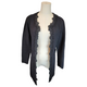 Mademoiselle Coco Style Long Cardigan in Black, Size Small