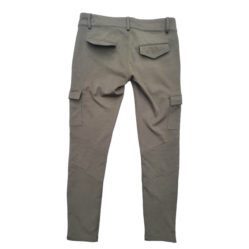 Fashion TV Woman's Skinny Cargo Pants in Khaki, Size EUR 34