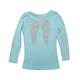 Enfant & Style (4 Years) Blue Cotton Long Sleeve Top with Crystal Details
