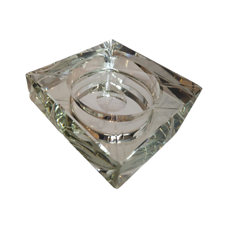 Unsigned Medium Clear Glass Ashtray