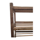 Wooden vintage Shelves Planter Display on Castors