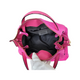 Eye-Catching Luxury Designer Porto Fino Medium Fluorescent Pink Pony Skin Handbag&nbsp;
