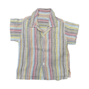 Good Bear Pure (1 Year) Multi Luxury Cotton Linen Baby Boy Shirt