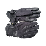 Level Mixed Material Ski/Snowboarding Gloves in Black, Size M8