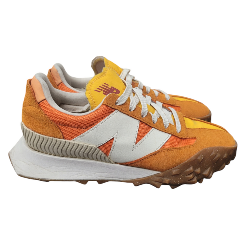 New Balance XC-72 Trainers Orange/Yellow UK5.5 Suede/Leather Mix