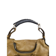 YSL Mombasa Khaki Green Leather Bag Horn Handle Tom Ford Era