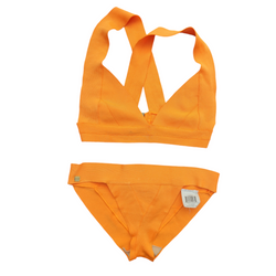 Herve Leger Fluorescent Orange Bikini Set XS