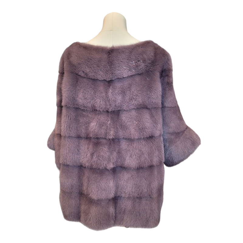 Kopenhagen Fur Imperia Burgundy Quality S/M/L Lilac Mink Cardigan Coat