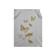 H&M (6-8 Years) White Cotton Vest Top with Glitter Butterfly Design