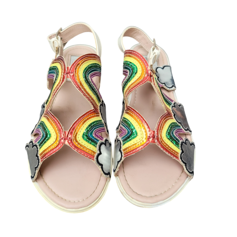 Miss KG Kurt Geiger  Rainbow 34 Multi Leather Girls Sandals