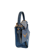 Rare Valentino Denim Butterfly My Rockstud Small Blue Handbag