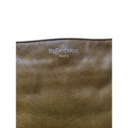YSL Mombasa Khaki Green Leather Bag Horn Handle Tom Ford Era