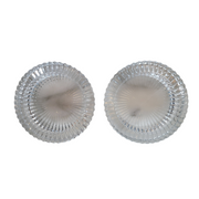 Zara Home Medium Clear Contemporary Cut Glass Ashtray