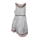 Janie & Jack (4 Years) White Cotton Girls Dress with Paris Scenes