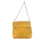 Vintage Celine Large Mustard Yellow Suede Shopper Bag Excellent Condition