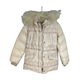 Yves Salomon Stunning Pink Parka Children's Coat with Real Fur Trim, Size 8 Years