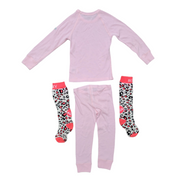 Odlo Base Layer Set with Roxy Socks in Pink, Size 104 XXS (4 Years)