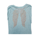 Enfant & Style (4 Years) Blue Cotton Long Sleeve Top with Crystal Details