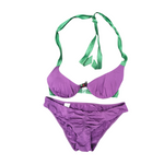 La Perla UK10 Purple Lycra Bikini Set
