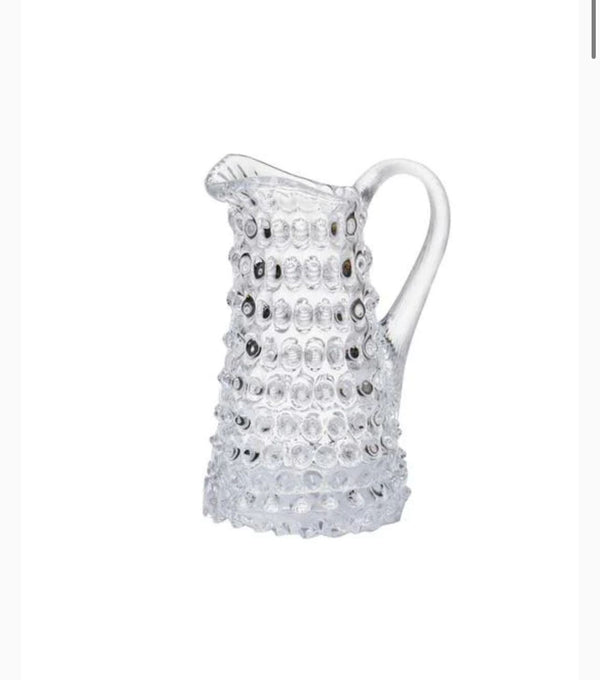 Bohemia Czech Crystal Clear Small Bohemian Hobnail Crystal Jug 500ml