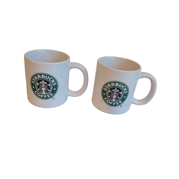 Starbucks Logo Handle Espresso Cups in White, Standard Size