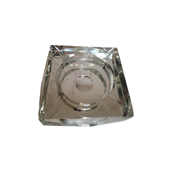 Unsigned Medium Clear Glass Ashtray
