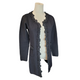 Mademoiselle Coco Style Long Cardigan in Black, Size Small