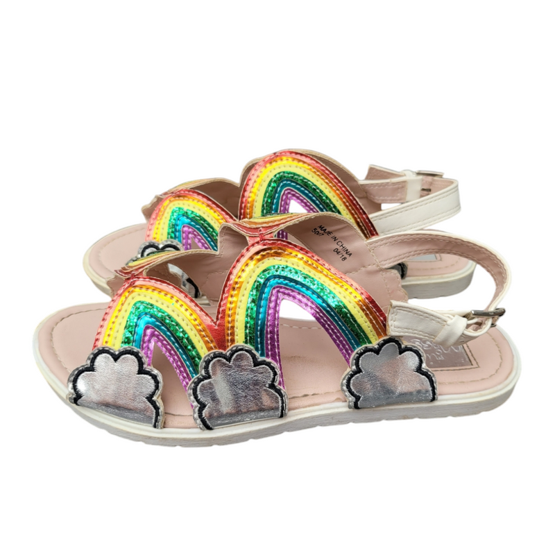 Miss KG Kurt Geiger  Rainbow 34 Multi Leather Girls Sandals