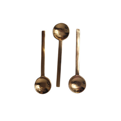 Unsigned Standard Gold Metal Coffee Spoons