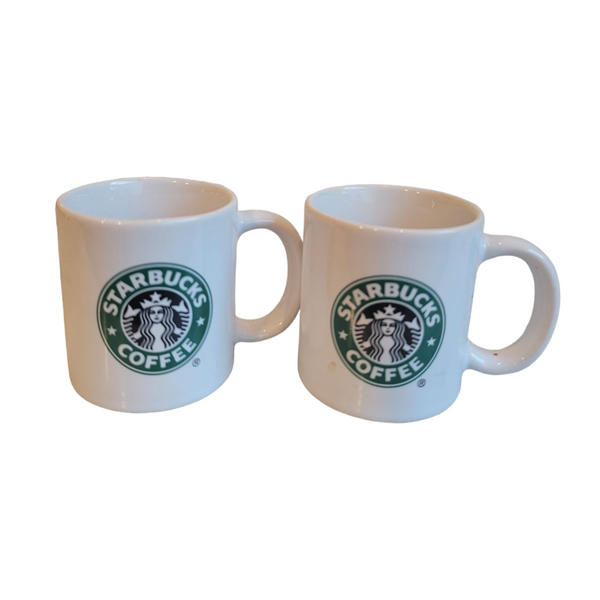 Starbucks Logo Handle Espresso Cups in White, Standard Size