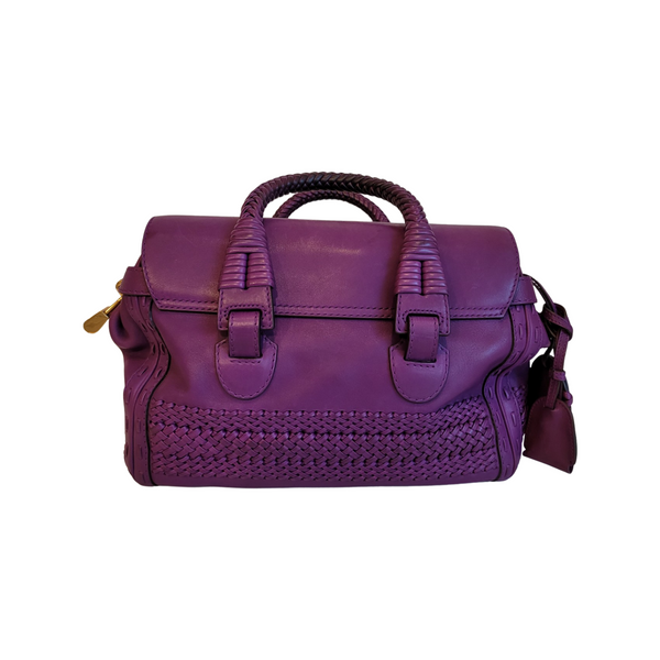 Gucci Large Purple Calf Skin Handbag - A Collectible Limited Edition