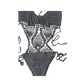 Handmade One Size Black Crochet Swimsuit New Never Worn