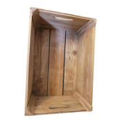 Hogwarts School Wooden Storage Box Medium Natural Wood Very Good Condition